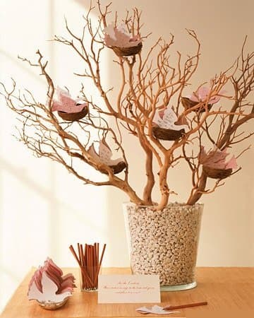 Arbre à vœux avec oiseaux