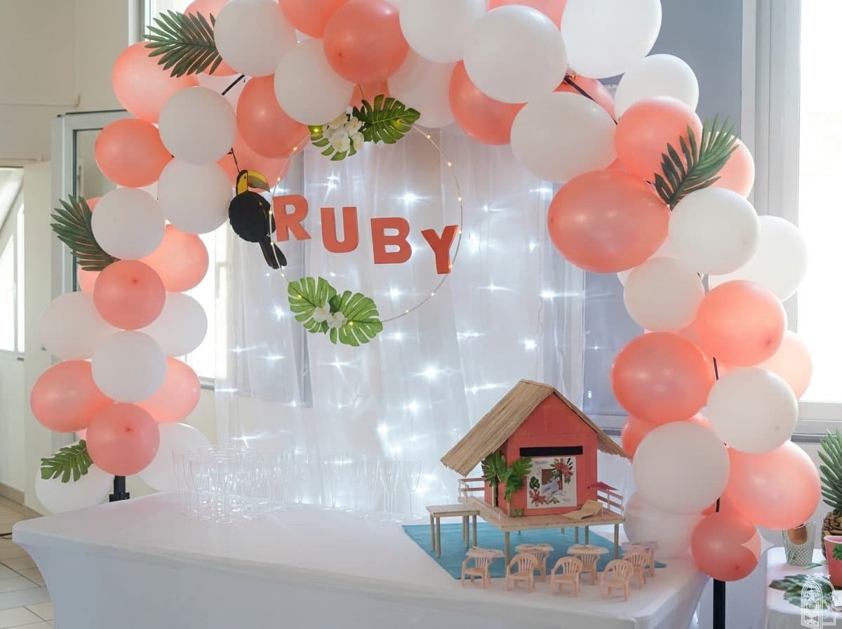 Baptême de Ruby — Ambiance Tropicale