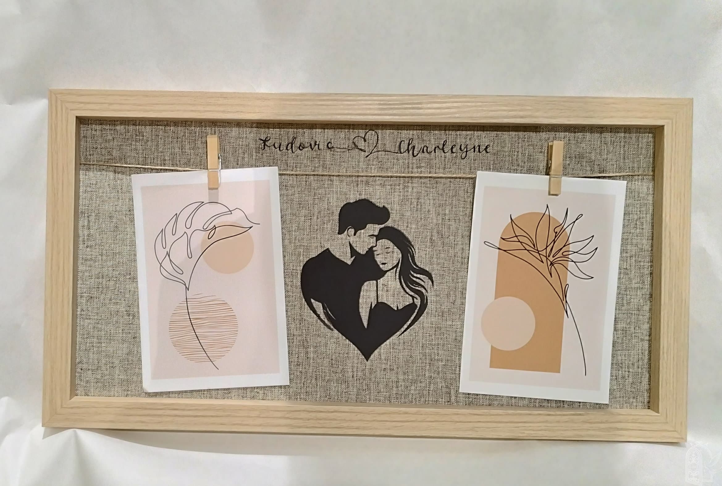 Cadre personnalisé pour couple
